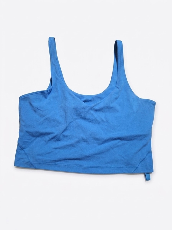 lululemon athletica Tops - Lululemon Athletica Blue Align V-Neck Cropped Tank Top w/ Built-in Bra Size 14